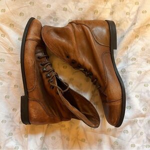 Enzo Angiolini Brown Lace Up Boots